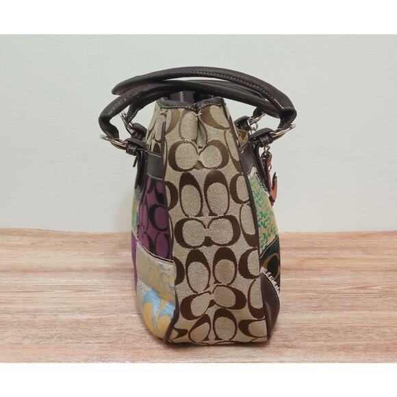 Coach Bag Satchel Limited Edition Patchwork Y2K - Picture 7 of 10